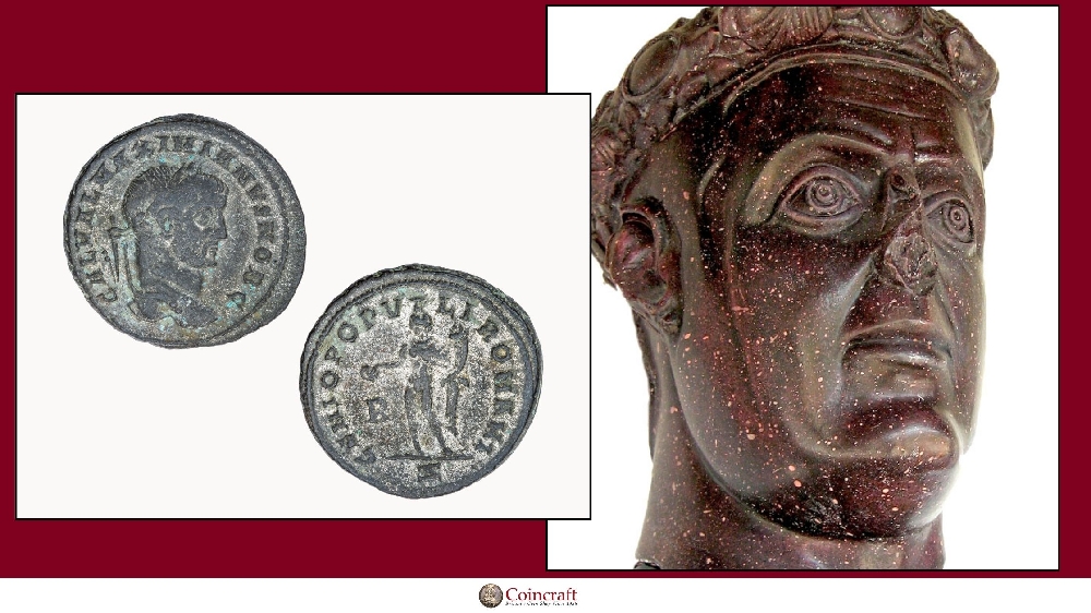 Roman Coin featuring Galerius Valerius Maximianus (305 - 311AD) - Coincraft